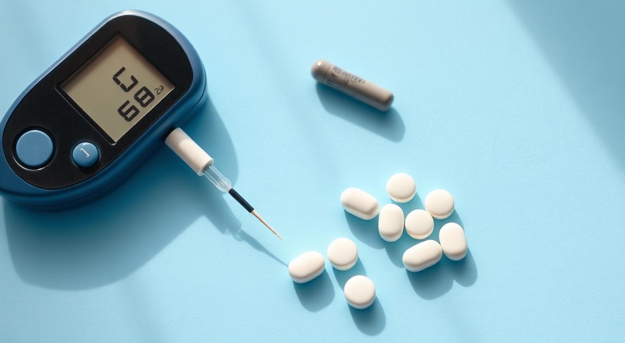 Ilustração editorial — Metformina emagrece? Verdades sobre o uso (Diabetes e metabolismo)